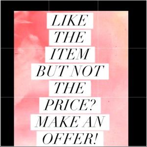 Feel free to send me your offer! 💕🖤💕🖤